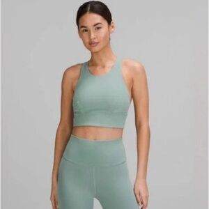 Lululemon wunder train high neck long line bra